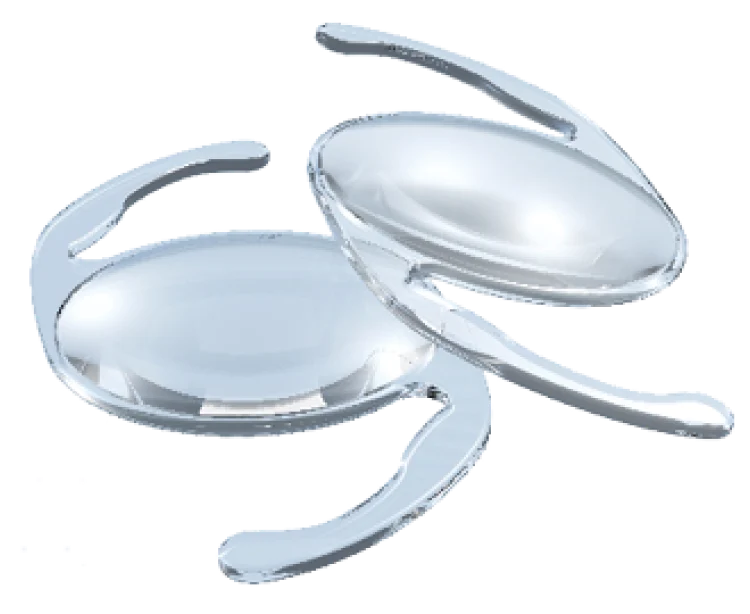 Lencseműtétnél és szürkehályog műtétnél használt szövetbarát műlencsék